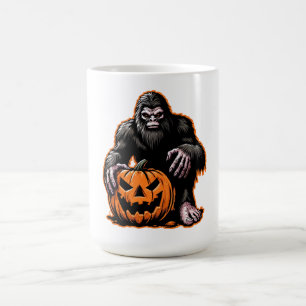 Halloween Bigfoot Pumpkin Scare Coffee Mug