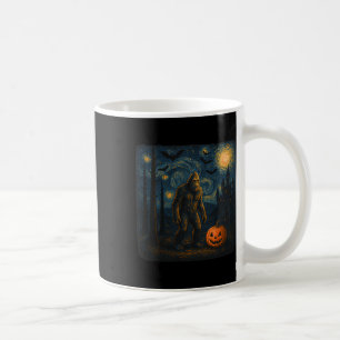 Halloween Bigfoot Starry Night Van Gogh Sasquatch Coffee Mug
