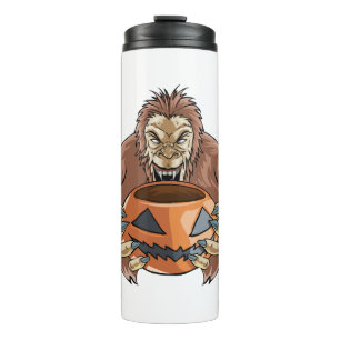 Halloween Bigfoot Thermal Tumbler