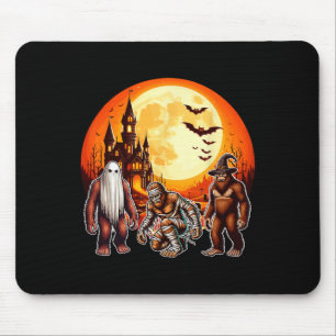 Halloween Bigfoots Horror Boo Ghost Witch Mummy Lo Mouse Pad