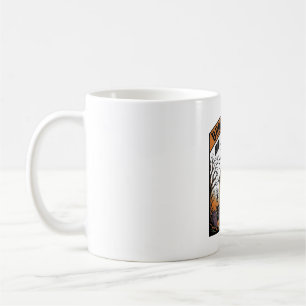 Halloween Bill Collector Witch Broom Broke Design_ Coffee Mug