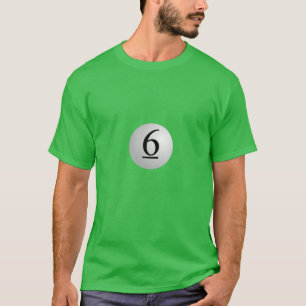 Halloween Billiards Ball 6 Costume, Pool Cue Balls T-Shirt