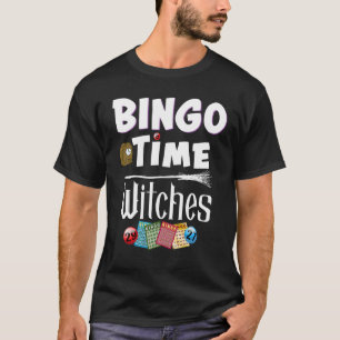 Halloween Bingo Time Witches  Women Bingo Player T-Shirt