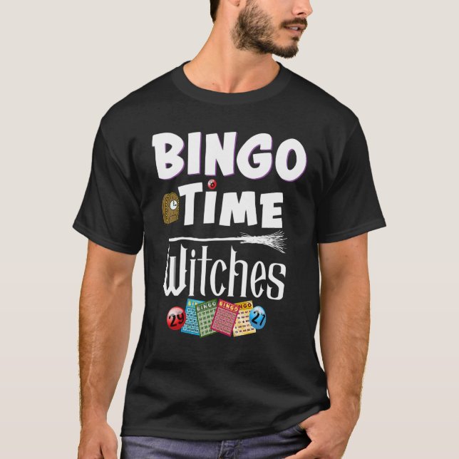 Halloween Bingo Time Witches  Women Bingo Player T-Shirt (Front)