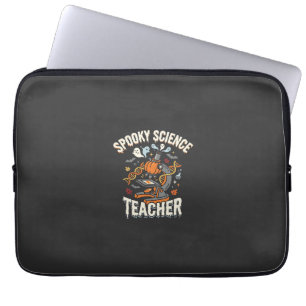 Halloween Biology Teacher Spooky Science Laptop Sleeve