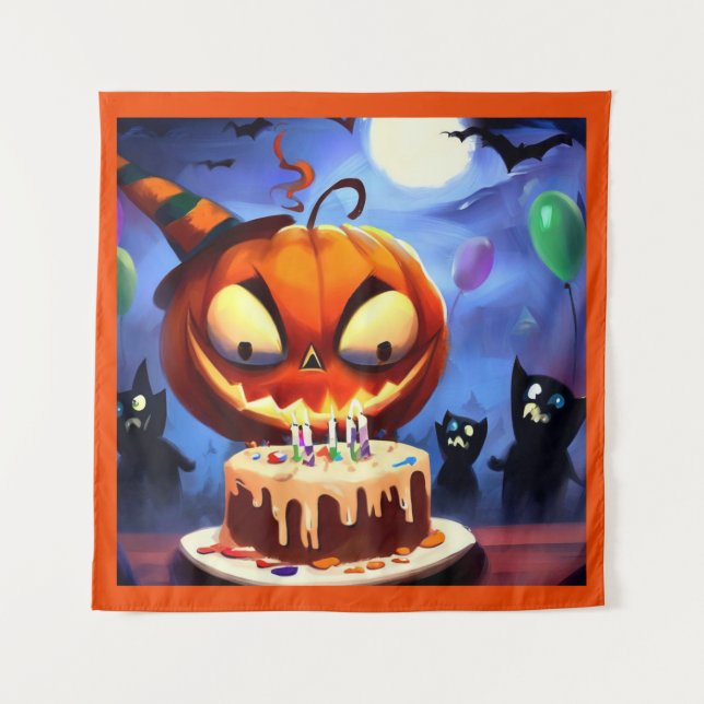Halloween - Birthday 3 Tapestry (Front)