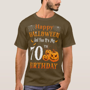 Halloween Birthday 70 year old 70th Papa Nana Pump T-Shirt