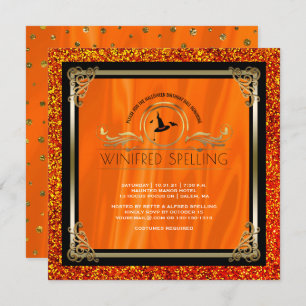 Halloween Birthday Ball Costume Party Invitation