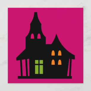 Halloween Birthday Blonde Witch Girl Invitation