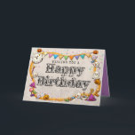 Halloween Birthday Card<br><div class="desc">Check out the rest of the Happy Planet Parties Halloween Collections for more spooky designs!</div>