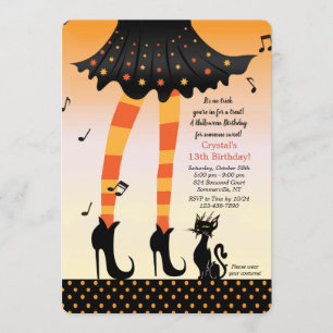 Halloween Birthday Girl Invitation