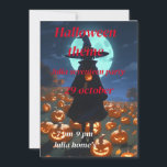 Halloween birthday invitation<br><div class="desc">halloween is coming soon, fun things are going to happen come on make it the scariest night ever, prepare candies when i come or i will make you unable to sleep</div>