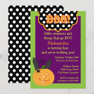 Halloween Birthday Invitation