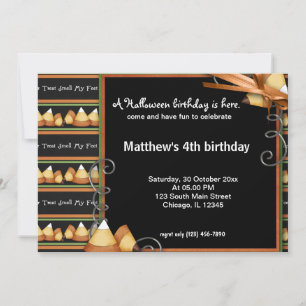 Halloween Birthday Invitation