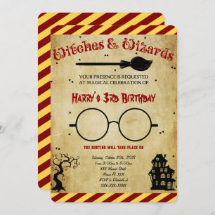 Halloween Birthday Invitation 