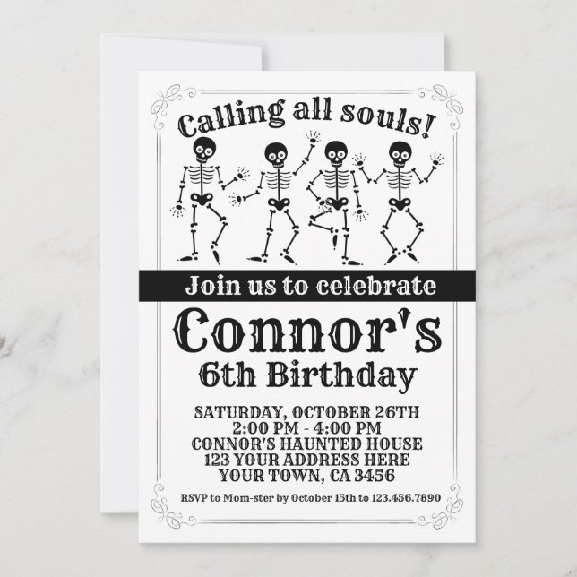 Halloween Birthday Invitation (Front)