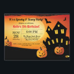 Halloween Birthday Invitation Costume Party<br><div class="desc">Halloween Birthday Invitation. Costume Party. Spooky. Kids or Adult Birthday Invitation. 1st 2nd 3rd 4th 5th 6th 7th 8th 9th 10th 11th 12th 13th 14th 15th 16th 17th 18th,  Any Ages. For further customisation,  please click the "Customise it" button and use our design tool to modify this template.or</div>