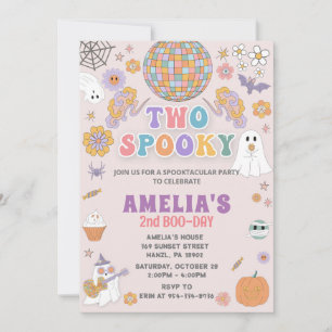 Halloween Birthday Invitation, EDITABLE Halloween Invitation