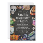 Halloween Birthday Invitation for Kids & Adults