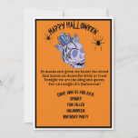 halloween_birthday_invitation invitation<br><div class="desc">halloween_birthday_invitation HAPPY HALLOWEEN USING  SKULL WITH CRYSTALS</div>