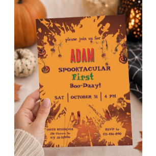 Halloween Birthday Kids Party Halloween Invitation