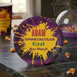 Halloween Birthday Kids Party Halloween Paper Plate