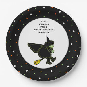 Halloween Birthday Paper Plate