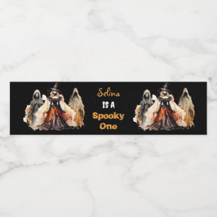 Halloween Birthday Party Drinking Cocktail Water Bottle Label