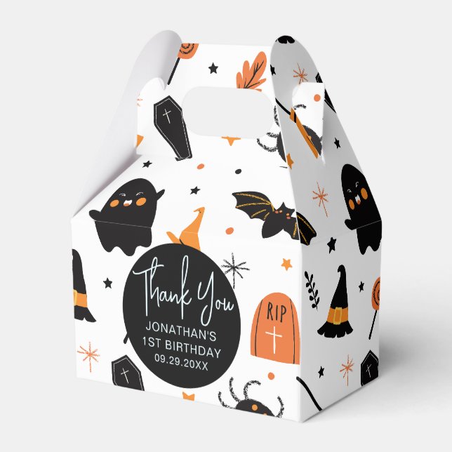 Halloween Birthday Party Favour Box (Front Side)