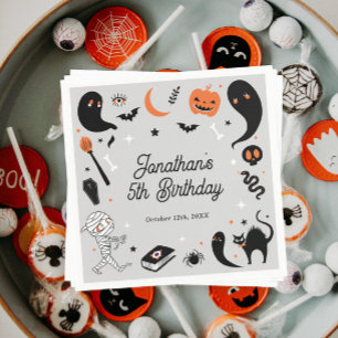 Halloween Birthday Party For Boys Napkin