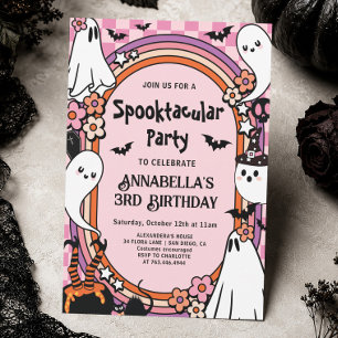 Halloween Birthday Party Girl Spooktacular Party Invitation