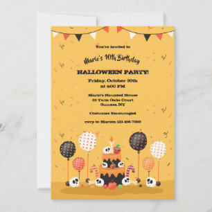 Halloween Birthday Party Invitation