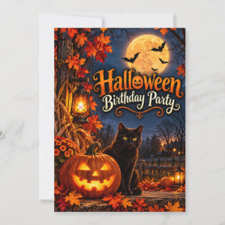 Halloween Birthday Party Invitation