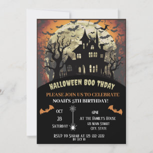 Halloween birthday party  invitation