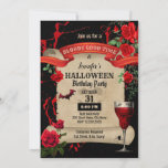 Halloween Birthday Party Invitation<br><div class="desc">Bloody good time Halloween party template. To access advanced editing tools,  please go to “Personalise”,  scroll down and press the "click to customise further" link.</div>