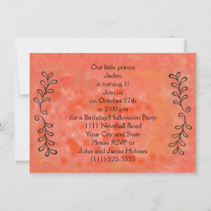 Halloween / Birthday Party Invitation Card