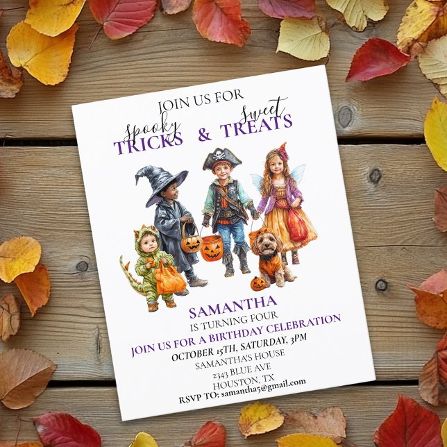 Halloween Birthday Party Kids Trick Treat Costume (Creator Uploaded)