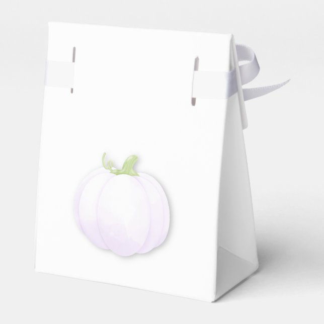 Halloween Birthday Party | Minimal Pumpkin Design  Favour Box (Back Side)