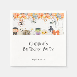 Halloween birthday party  napkin
