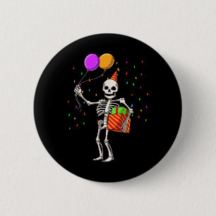 Halloween Birthday Party Outfit Skeleton Birthday 6 Cm Round Badge