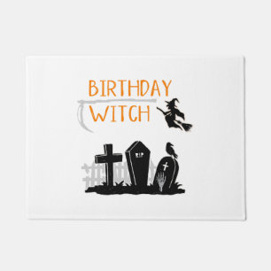 Halloween Birthday Quote Witch Quote Graphic Doormat