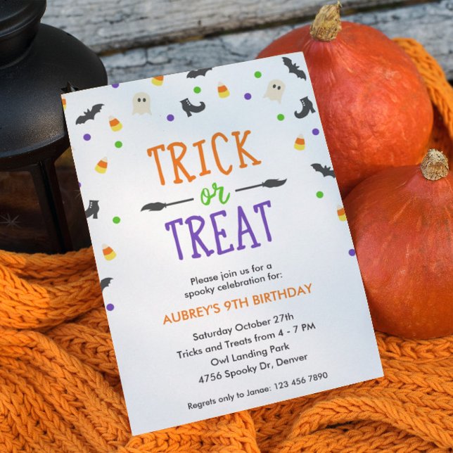 Halloween Birthday | Spooky Celebration | Party Invitation (Creator Uploaded)