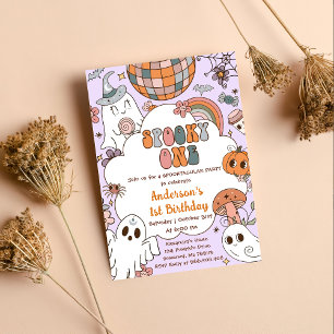 Halloween Birthday Spooky One Party  Invitation