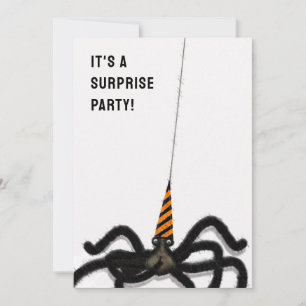 Halloween Birthday Surprise Party Invitation