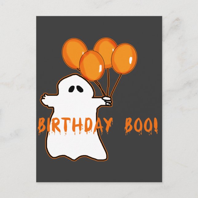 Halloween Birthday T-shirts and Gifts Postcard (Front)