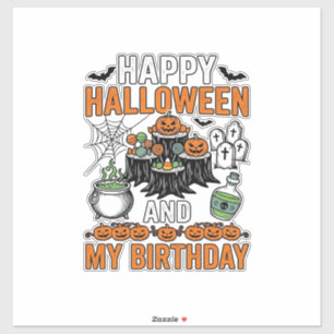 Halloween Birthday Vintage Pumpkin Party Design_1
