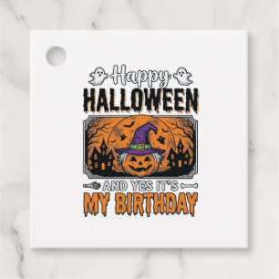 Halloween Birthday Witch Pumpkin Vintage Shirt Des Favour Tags