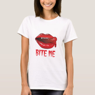 Halloween Bite me design  T-Shirt