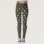 Halloween Black and Gold Foil Pumpkin Costume Leggings<br><div class="desc">Halloween Black and Gold Foil Pumpkin Costume Leggings are perfect to wear to a Halloween Party by themselves or under a costume.</div>