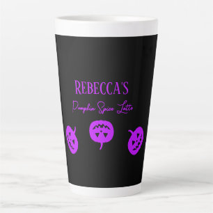 Halloween Black and Purple Pumpkin Spice Latte Mug
